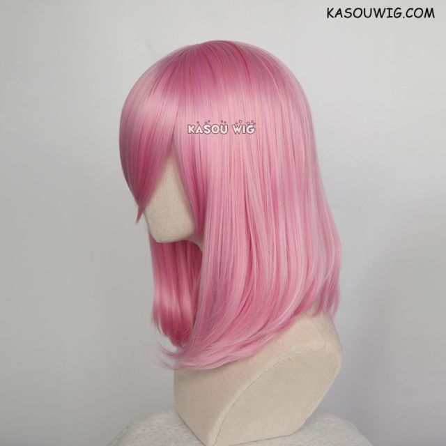 M-1/ KA034 baby pink bob cosplay wig. shouder length lolita wig suitable for daily use