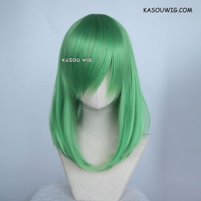 M-1/  KA060 light green bob cosplay wig. shouder length lolita wig suitable for daily use