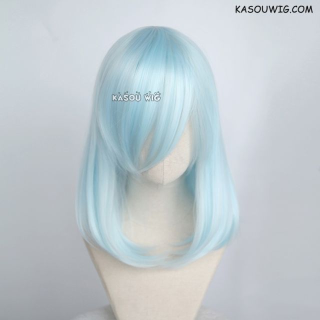 M-1/ KA045 Light Cyan bob cosplay wig. shouder length lolita wig suitable for daily use