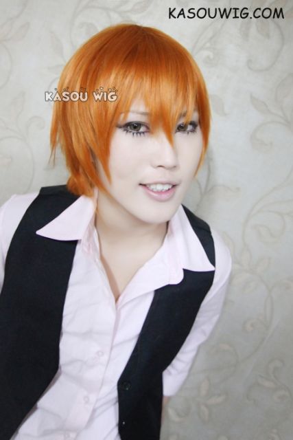 Fruits Basket Kyo Sohma short burnt orange straight smooth cosplay wig  S-2 /KA021