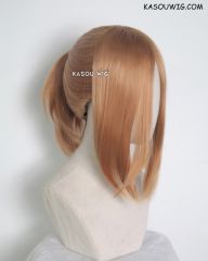 S-3 / KA018 dark ginger orange ponytail base wig with long bangs