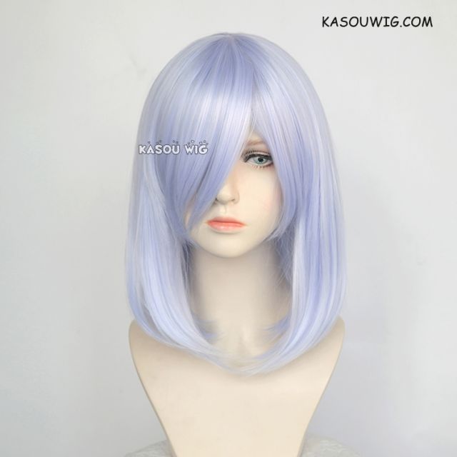 M-1/ KA054 light periwinkle bob cosplay wig. shouder length lolita wig suitable for daily use