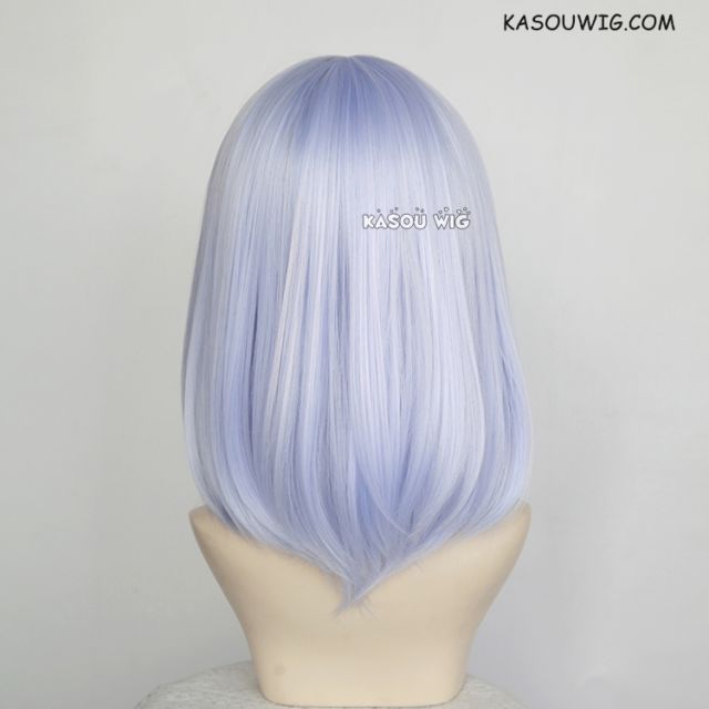 M-1/ KA054 light periwinkle bob cosplay wig. shouder length lolita wig suitable for daily use