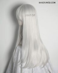 K Project Kushina Anna L-2 / KA002 silver white 75cm long straight wig . Tangle Resistant fiber