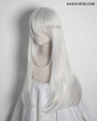 K Project Kushina Anna L-2 / KA002 silver white 75cm long straight wig . Tangle Resistant fiber