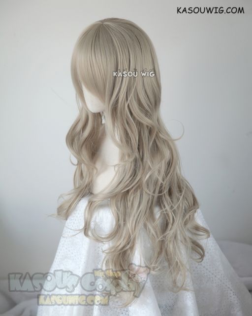 Fire Emblem fates female Avatar Corrin long loose wavy flaxen sand blonde wig SP02