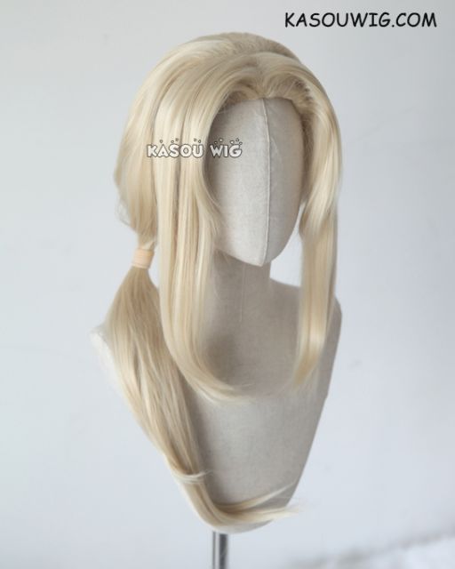 Naruto Tsunade middle part  blonde 72cm long pigtails cosplay wig