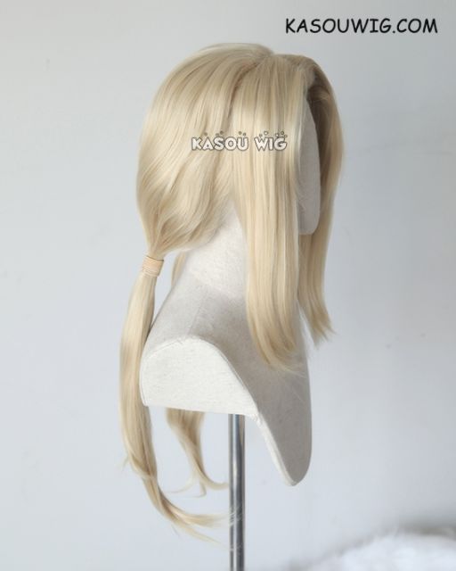 Naruto Tsunade middle part  blonde 72cm long pigtails cosplay wig