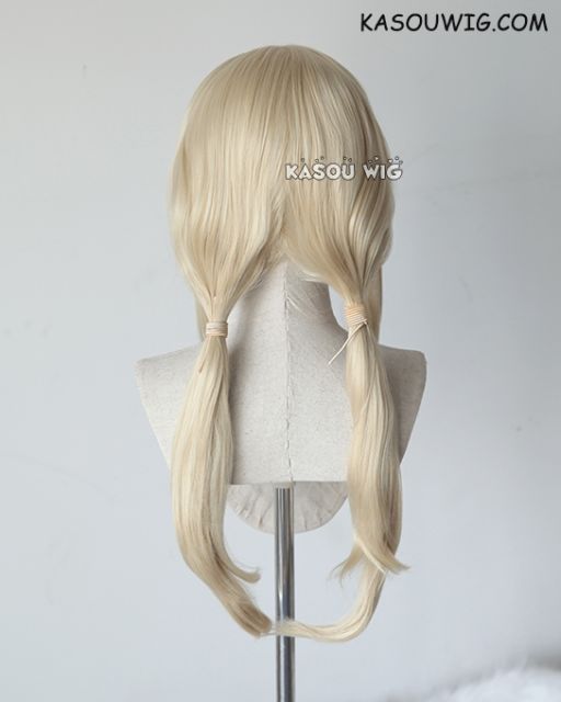 Naruto Tsunade middle part  blonde 72cm long pigtails cosplay wig