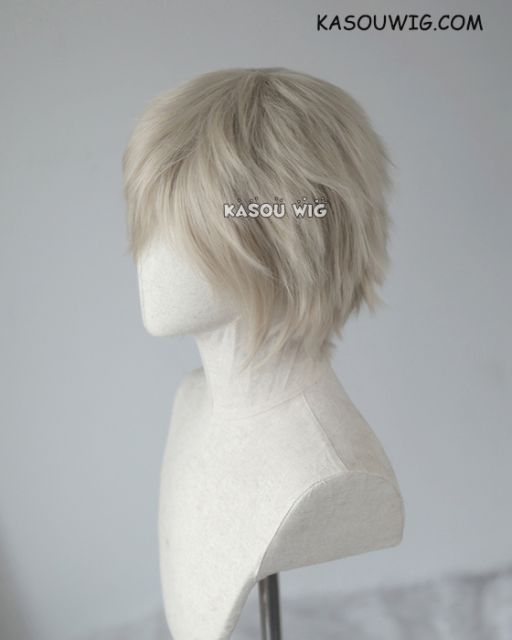 S-1 / SP02  >>31cm / 12.2"  short sand blonde layered wig, easy to style,Hiperlon fiber