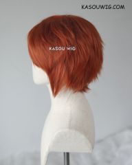 S-1 / SP06 >>31cm / 12.2" short auburn brown layered wig, easy to style,Hiperlon fiber