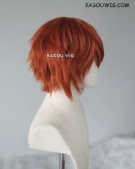 S-1 / SP06 >>31cm / 12.2" short auburn brown layered wig, easy to style,Hiperlon fiber