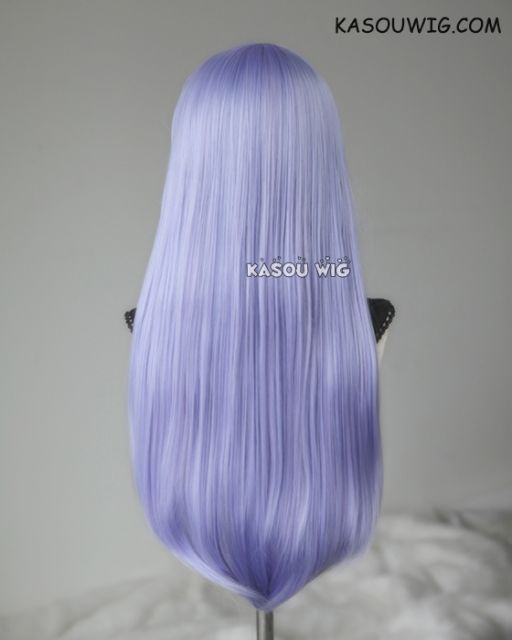 L-2 / KA056 pastel Lavender 75cm long straight wig . Heating Resistant fiber