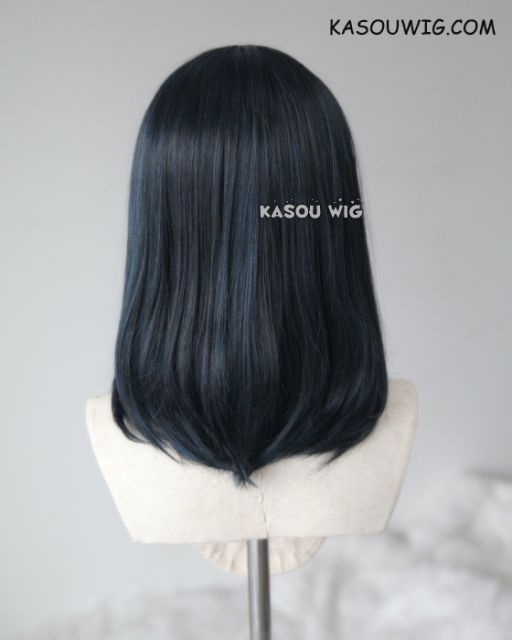 M-1/ KA052 black blue bob cosplay wig. shouder length lolita wig suitable for daily use