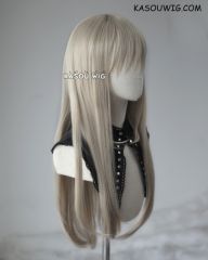 L-2 / SP02 sand blonde 75cm long straight wig . Heating Resistant fiber