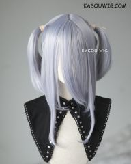 M-2 / SP26 ┇ 50CM / 19.7" silver Lavender pigtails base wig with long bangs.