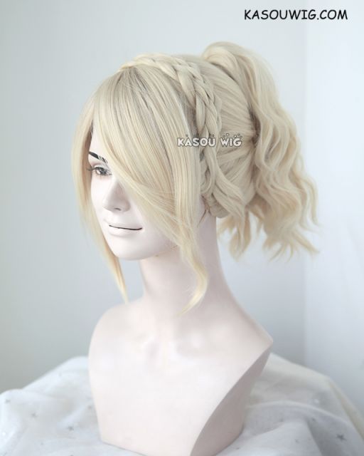 Final Fantasy XV / FFXV Lunafreya Nox Fleuret cream blonde cosplay wig