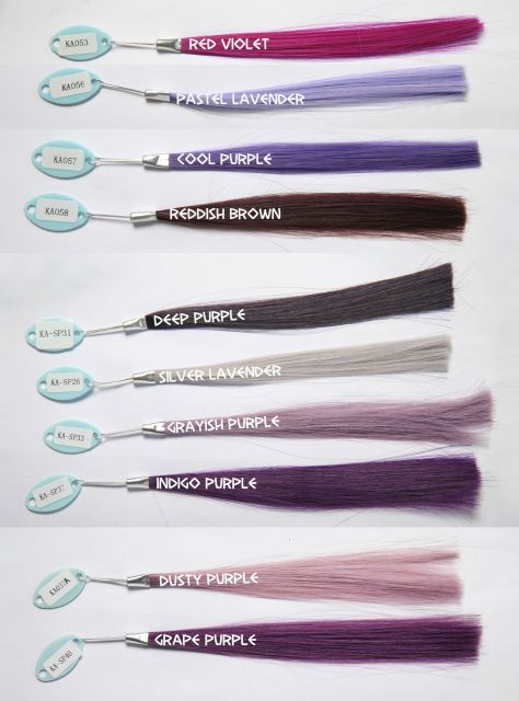 Purple color samples
