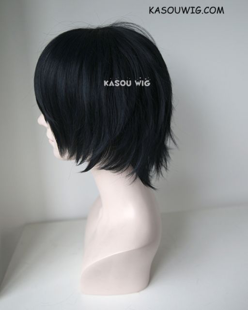 Owari no Seraph Yuichiro Hyakuya black blue layered short wig