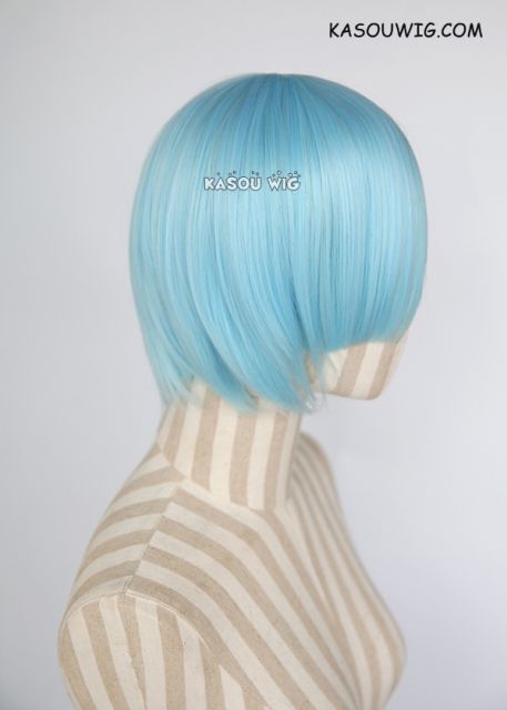 Re zero / Re: Life in a Different World from Zero Rem short smooth cosplay wig  blue KA046