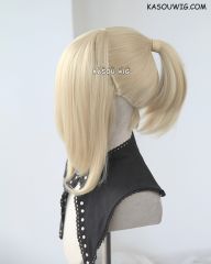 S-3 / KA009 Beach Blonde ponytail base wig with long bangs.