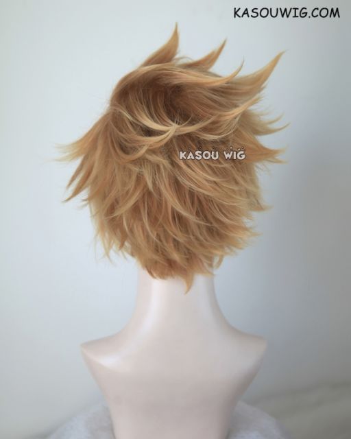 Kingdom Hearts Roxas / Ventus blonde ombre spiky cosplay wig