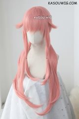 90cm / 35.5" Mirai Nikki Future Diary Gasai Yuno long pink pigtails wig