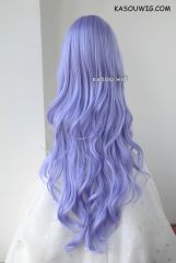 L-3 / KA056 pastel Lavender long layers loose waves cosplay wig