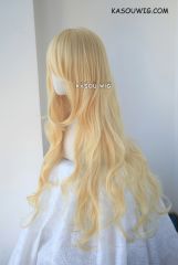 Your Lie in April Kaori Miyazono Touhou Project Yukari Yakumo L-3 / KA008 yellow blonde long layers loose waves cosplay wig
