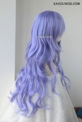 L-3 / KA056 pastel Lavender long layers loose waves cosplay wig