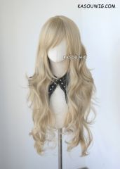 L-3 / SP11 beige blonde long layers loose waves cosplay wig