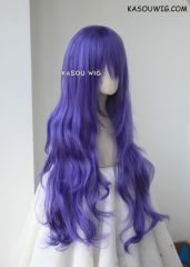 L-3 / KA057 cool purple long layers loose waves cosplay wig