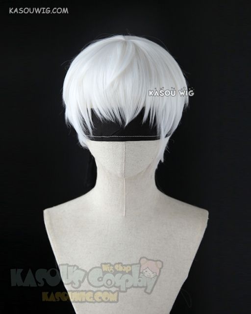 ( 3 colors) NieR: Automata 9S / Jujutsu Kaisen Inumaki Toge short bob haircut white cosplay wig