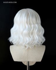 S-4 / KA001 snow white loose beach waves lolita . harajuku wig with bangs .35cm .