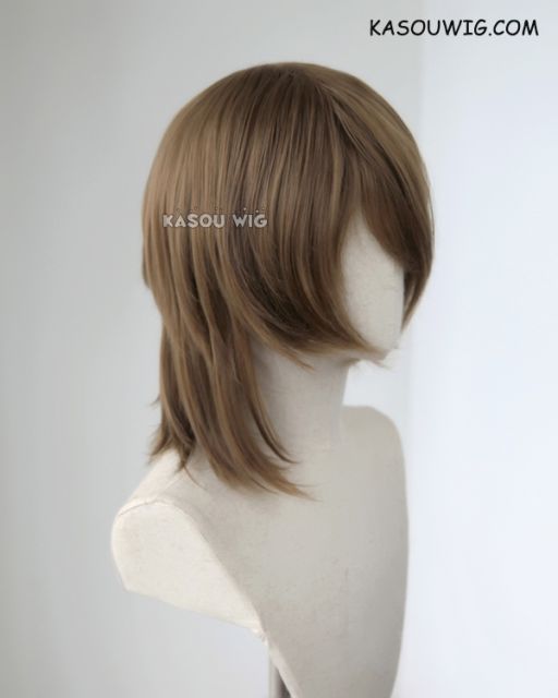 Persona 5 Goro Akechi short raw umber brown cosplay wig. KA025