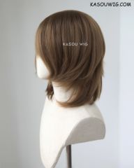 P5 Goro Akechi short raw umber brown cosplay wig. KA025