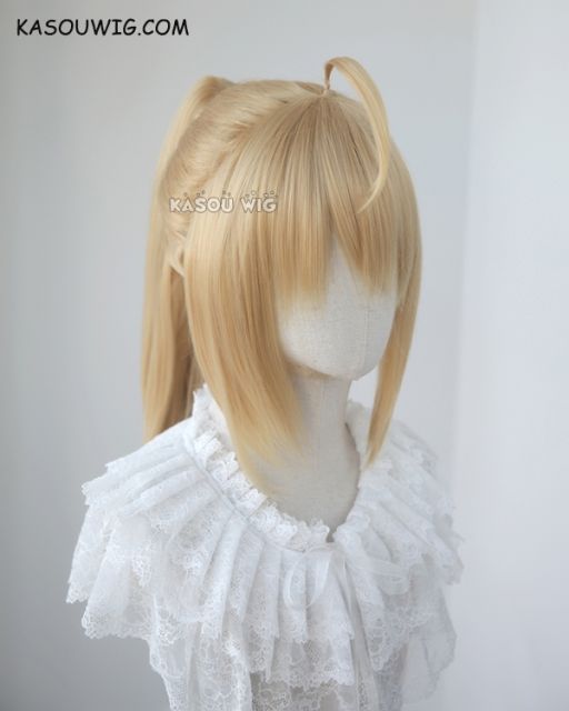 Fate Grand Order / FGO Saber Lily bright blonde ponytail cosplay wig