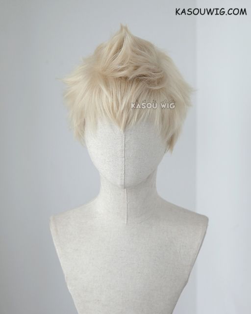 Persona 5 Ryuji Sakamoto light blonde short spiky cosplay wig . KA006