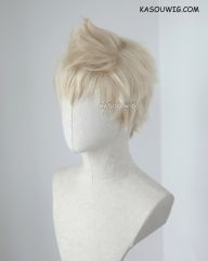 P5 Ryuji Sakamoto light blonde short spiky cosplay wig . KA006