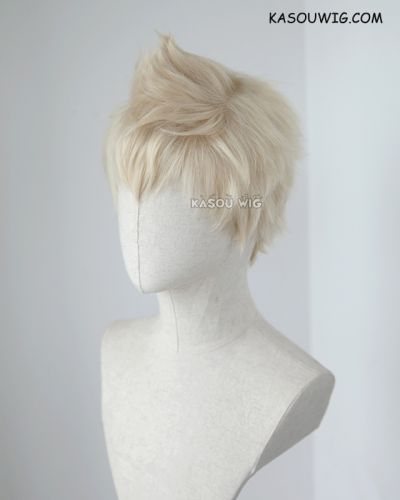 Persona 5 Ryuji Sakamoto light blonde short spiky cosplay wig . KA006
