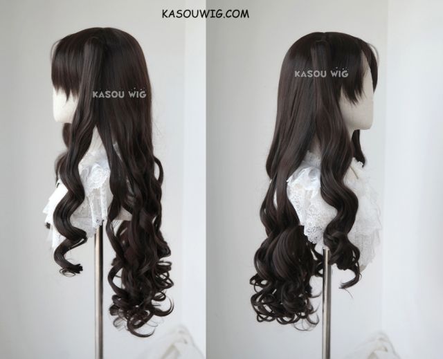 90cm / 35.5" Fate stay night Rin Tohsaka Ishtar long wave wig with 2 curly ponytail clips