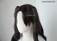 90cm / 35.5" Fate stay night Rin Tohsaka Ishtar long wave wig with 2 curly ponytail clips