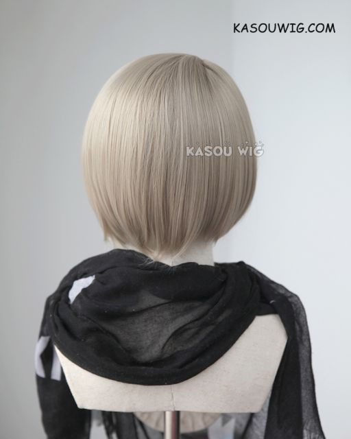 Danganronpa V3 Tojo Kirumi sand blonde pre-styled thick bob cosplay wig