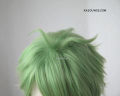 Danganronpa V3 Amami Rantaro blondish green pre-styled short wavy wig