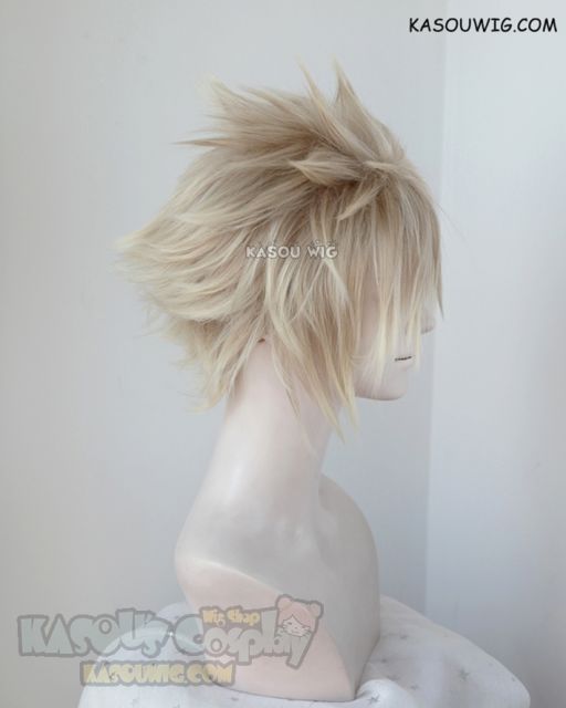 Final Fantasy VII / FF7 Cloud Strife short blonde ombre wig with spikes