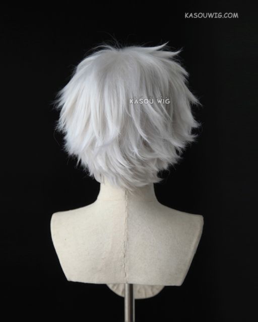 NieR: Automata Eve/ Jujutsu Kaisen Gojou Satoru layered short silver cosplay wig