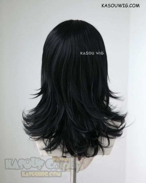 My Hero Academia Aizawa Shota Eraserhead/ Chainsaw Man Asa Mitaka/Yoru 50cm long black layered wig