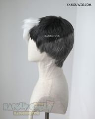 Voltron: Legendary Defender Shiro short grayish black wig with white forelock