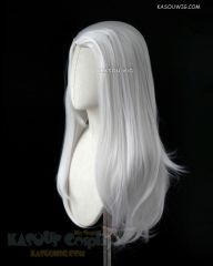 VLD Prince Lotor silver white 72cm long slicked-back straight cosplay wig KA002