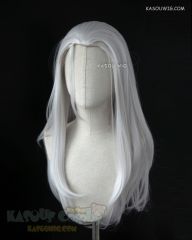 VLD Prince Lotor silver white 72cm long slicked-back straight cosplay wig KA002